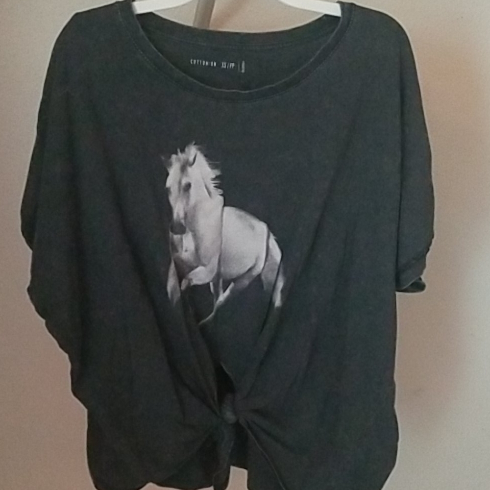 Tie-in-front shirt